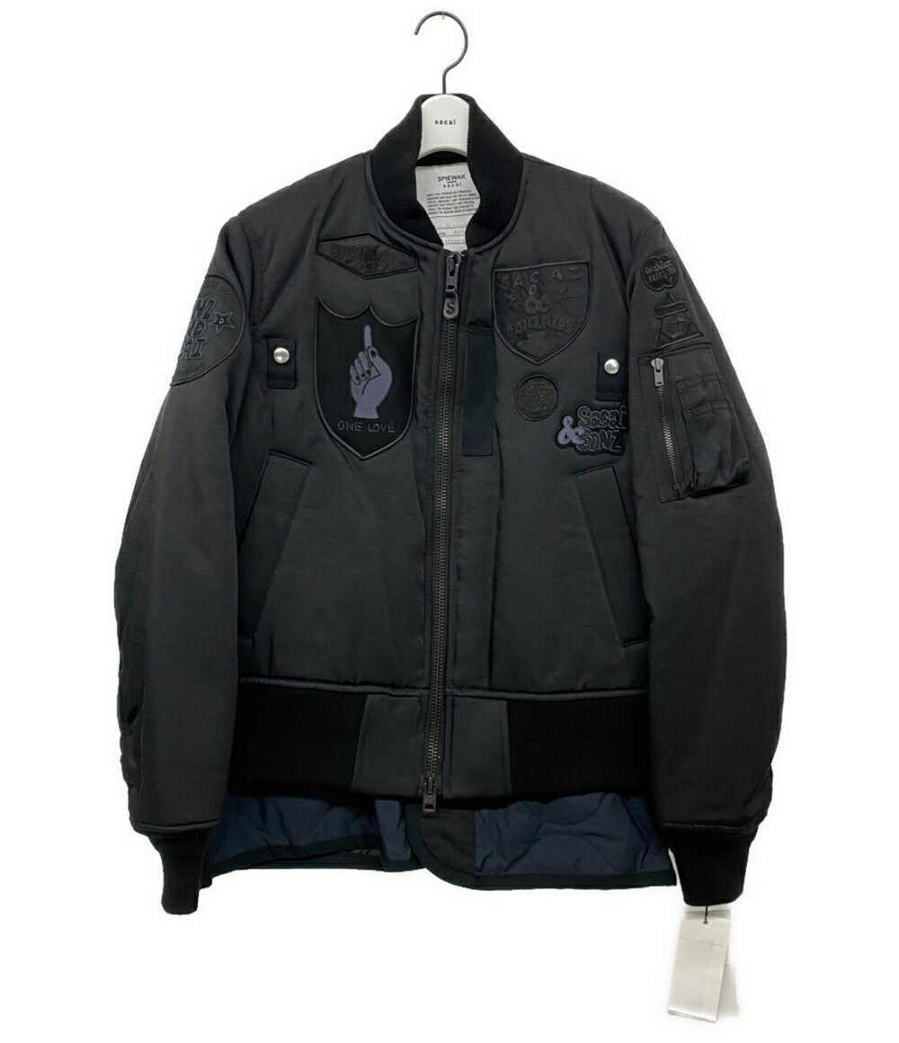 【先着クーポン27日1:59迄】【中古】美品 サカイ スピワック ブルゾン Multi Patch Blouson 24-03545 メンズ SIZE 1 sa...
