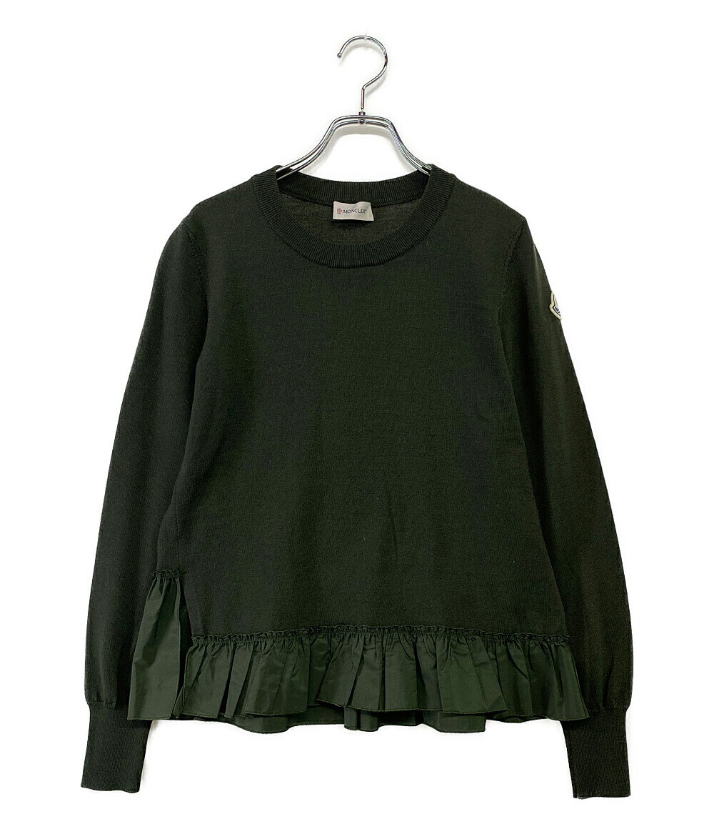 【中古】 モンクレール 長袖ニット フリルドッキング レディース SIZE XS MONCLER
