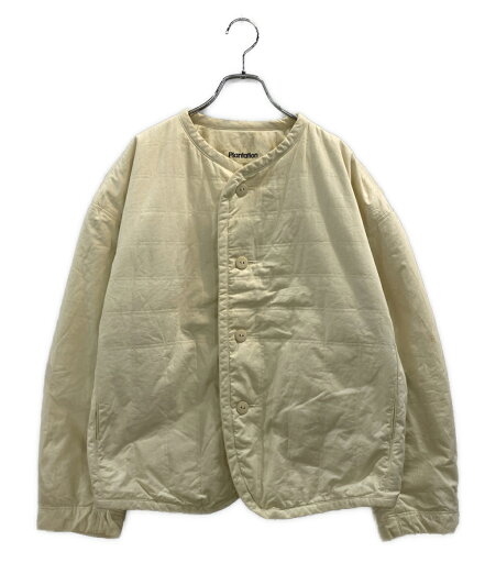 【中古】 イッセイミヤケ 中綿ノーカラージャケット plantation PG33018 レディース SIZE L ISSEY MIYAKE 【中古】 イッセイミヤケ 中綿ノーカラージャケット plantation PG33018 レディース SIZE L ISSEY MIYAKE