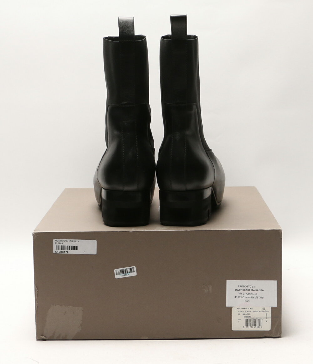 【先着クーポン27日1:59迄】【中古】 リックオウエンス ブーツ BEATLE BALLAST BOOTS メンズ SIZE 41 Rick Owens