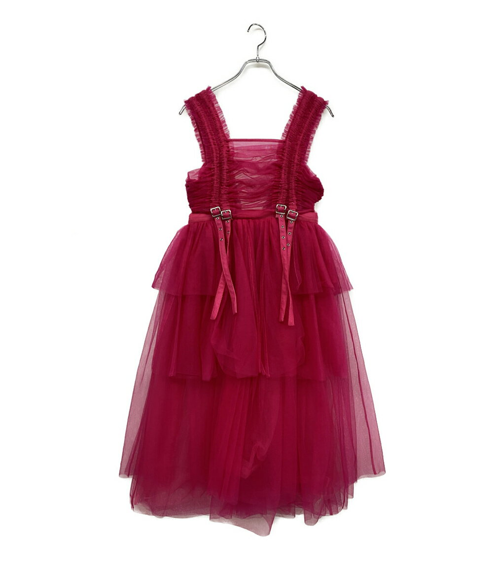 【中古】 ノワールケイニノミヤ ドレス ワンピース ショッキングピンク 3J-A007-051-2-2 レディース SIZE S noir kei ninomi...