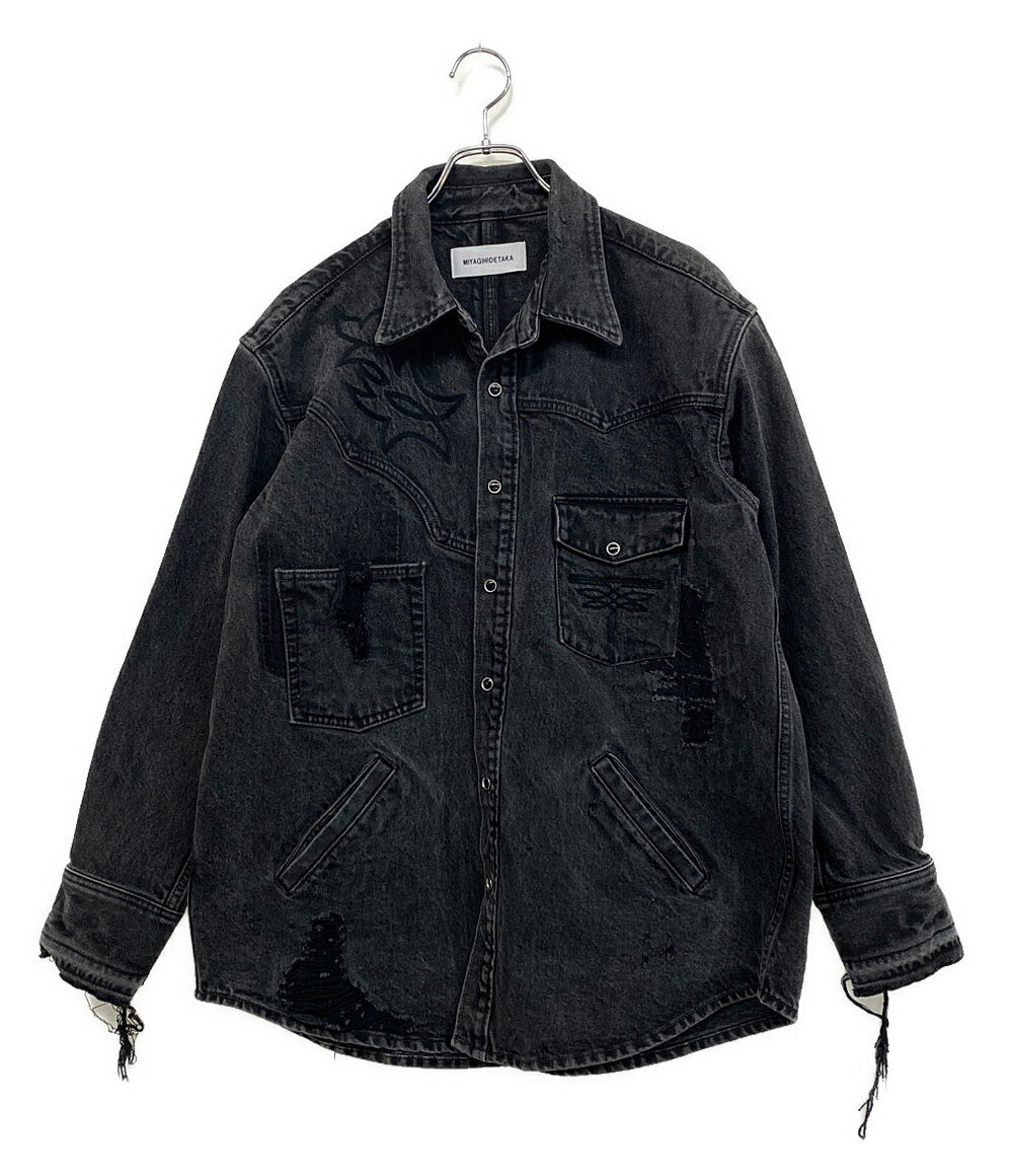 【中古】 ミヤギヒデタカ デニムジャケット Gジャン メンズ SIZE 2 MIYAGIHIDETAKA