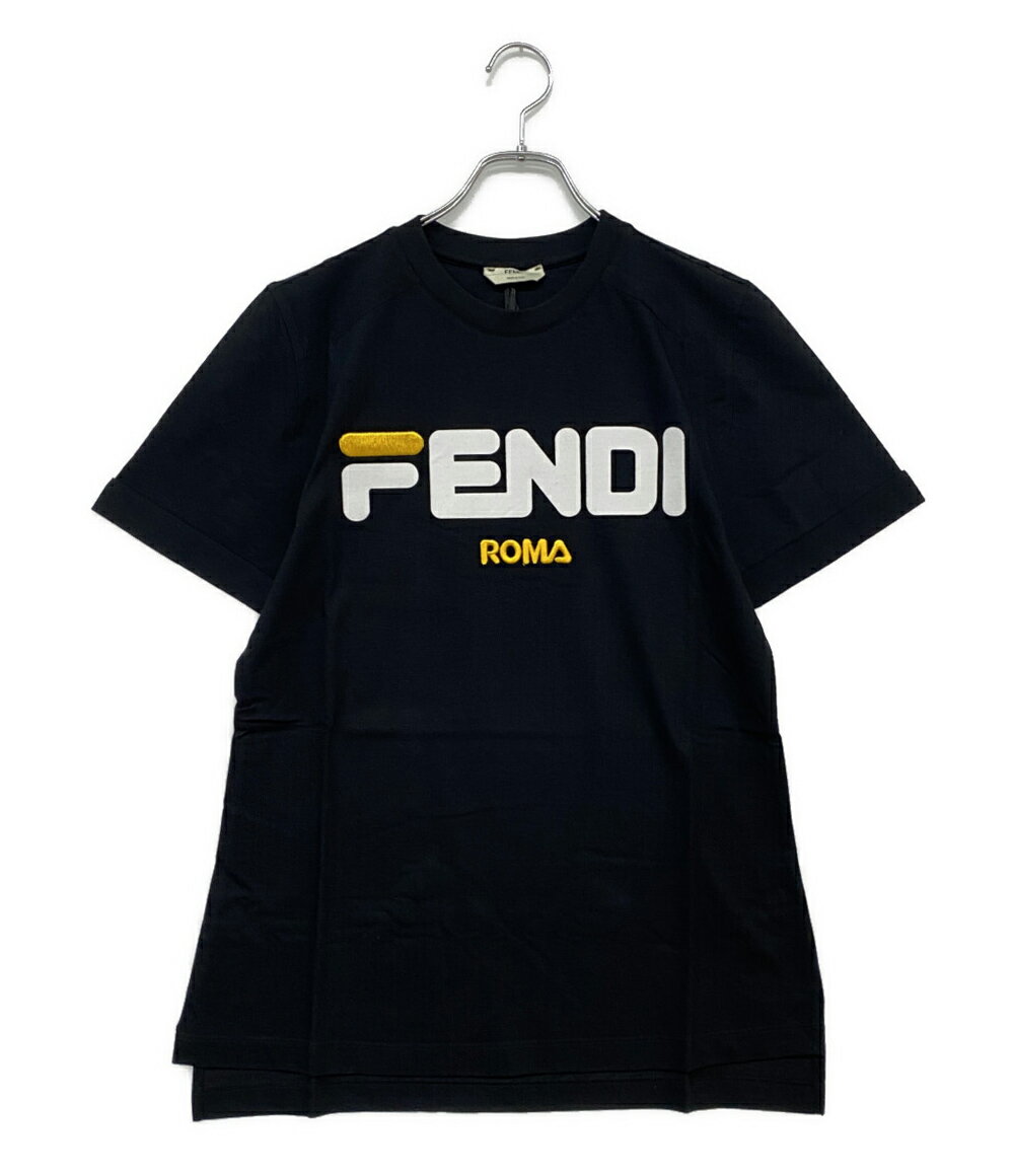 FENDI☆FFグラデーションロゴプリント ラウンド 半袖 Tシャツ 楽天市場】フェンディ(カラーブラック)(Tシャツ・カットソー