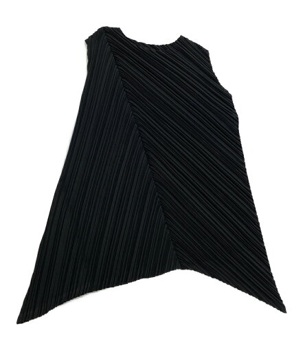 【中古】 プリーツプリーズ ノースリーブ チュニック丈 PP01-JT742 レディース SIZE 3 PLEATS PLEASE 【中古】 プリーツプリーズ ノースリーブ チュニック丈 PP01-JT742 レディース SIZE 3 PLEATS PLEASE