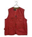【先着クーポン27日1:59迄】【中古】 ポロカントリー ラルフローレン ベスト ハンティング RED メンズ SIZE L POLO COUNTRY RALP...