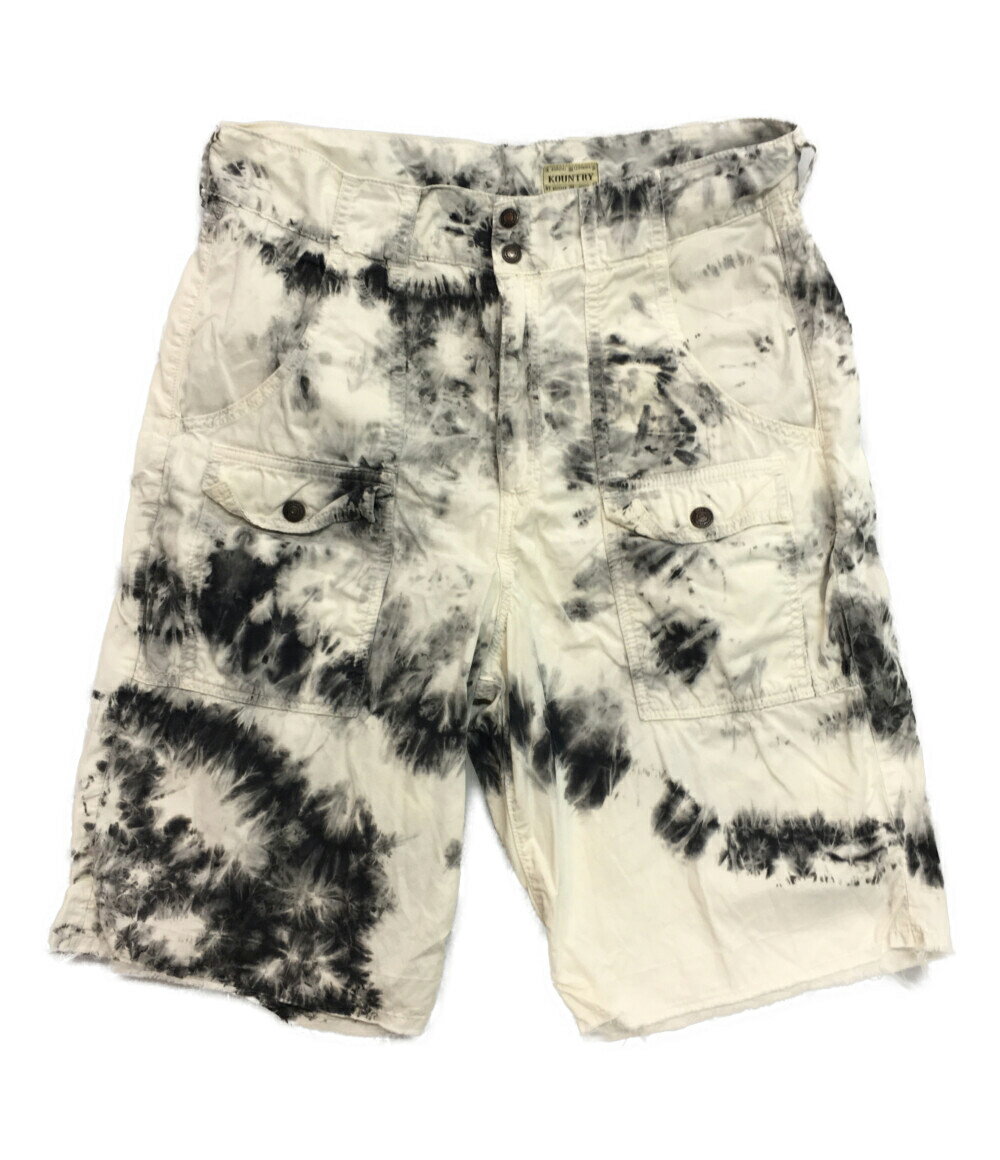 【7%OFFクーポン&500円OFFクーポン15日0時〜18日23:59迄】【中古】 キャピタル ショートパンツ タイダイ柄ショーツ KOR906SP19 メンズ SIZE XL KAPITAL