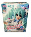 【中古】 SEGA Luminasta 初音ミク×シナモロール ホワイトドレスver. フィギュア