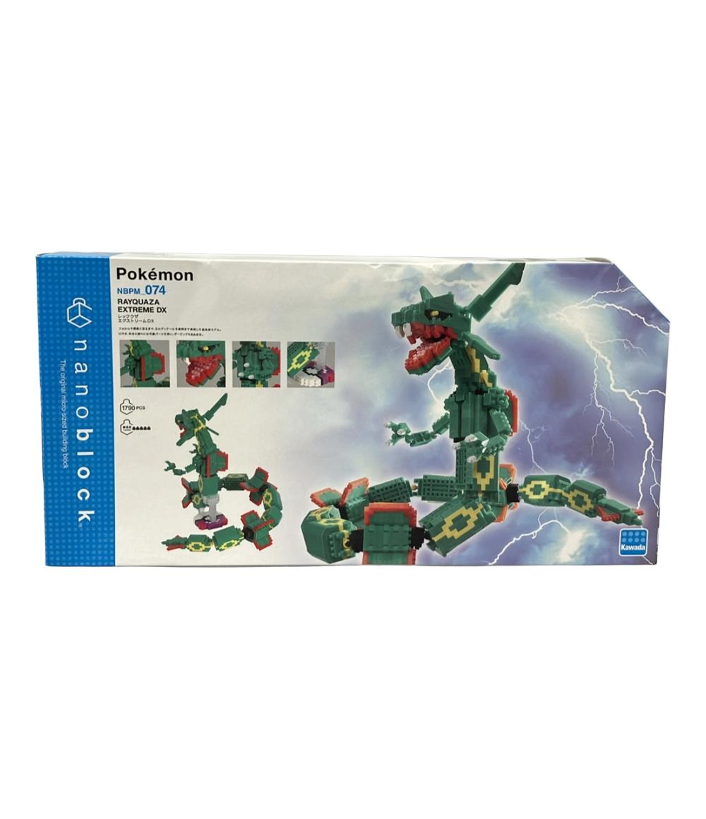 【800円OFFクーポン12日0時〜18日23:59迄】【中古】 カワダ ポケットモンスター ナノブロック レックウザ エクストリームDX ブロック
