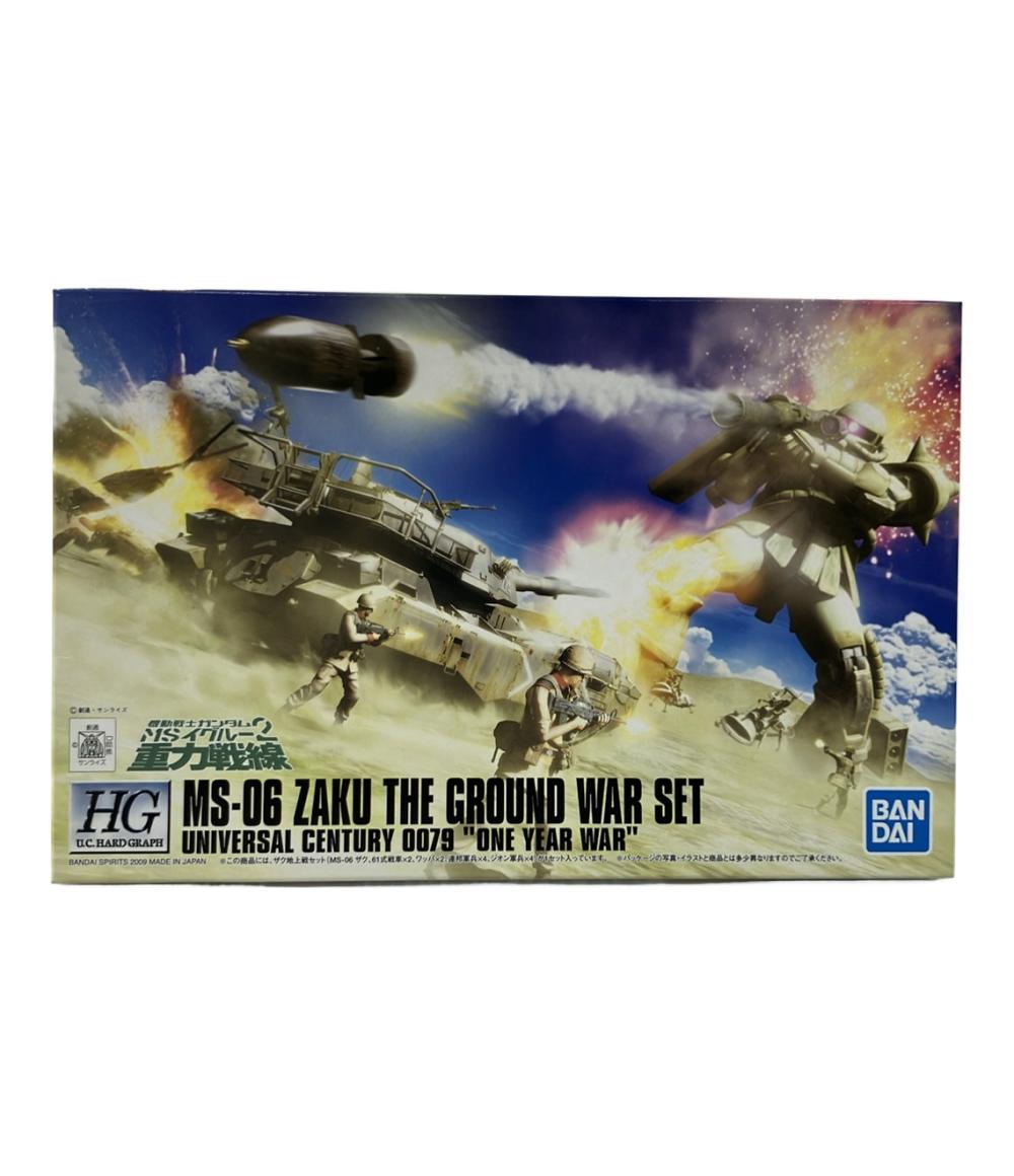 【最大2,000円OFFクーポン4日20時〜11日1:59迄】【中古】 美品 バンダイ 機動戦士ガンダム MSイグルー2 重力戦線 HG 1/144 ザク地上戦セット プラモデル