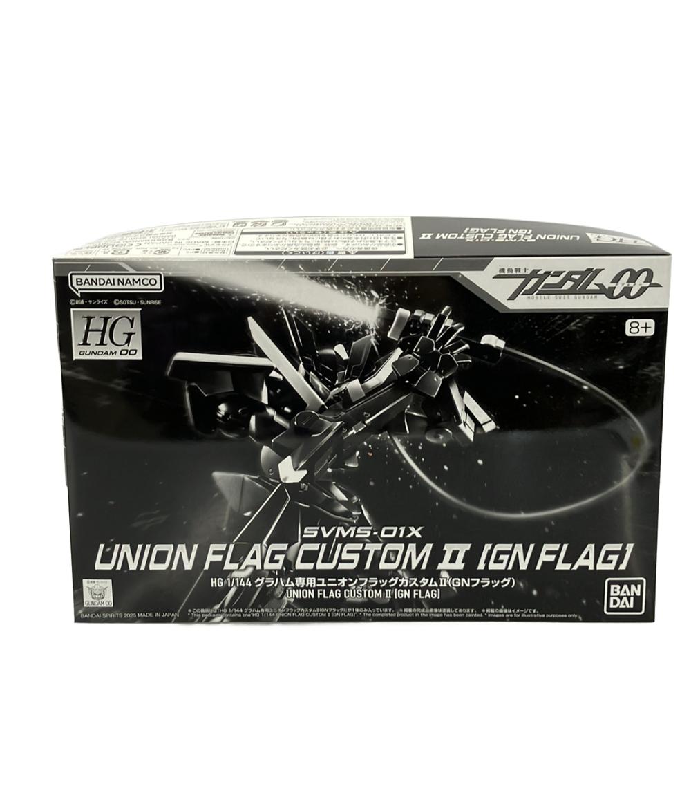 【中古】 美品 バンダイ 機動戦士ガンダム00 HG 1/144 グラハム専用ユニオンフラッグカスタムII（GNフラッグ） プラモデル