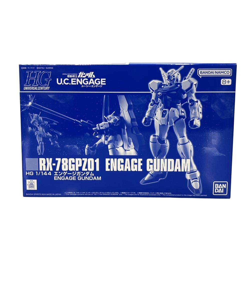 【中古】 美品 バンダイ 機動戦士ガンダム U.C. ENGAGE HG 1/144 エンゲージガンダム プラモデル