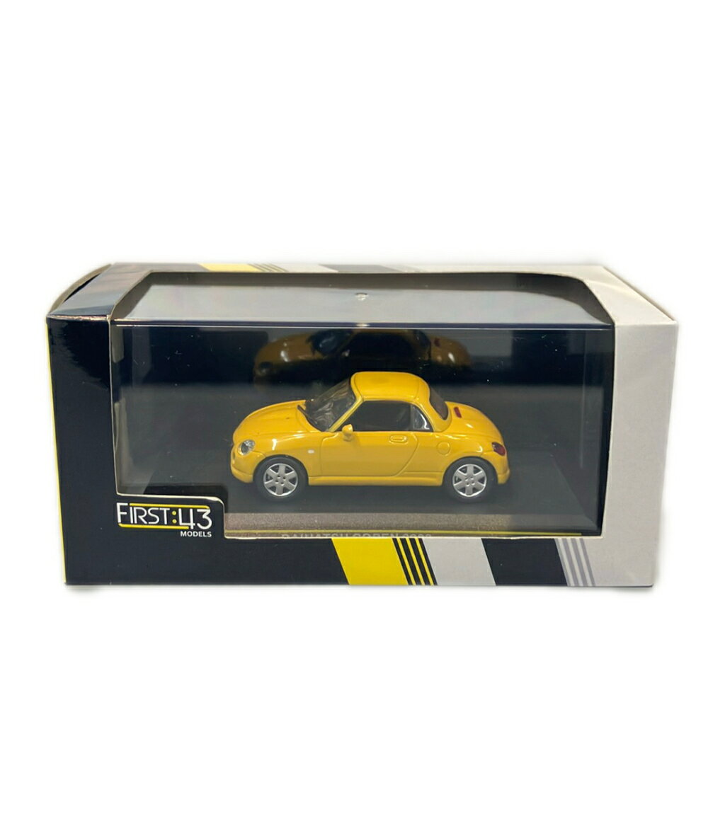【中古】 ファースト43 ダイハツ・コペン 2003年式イエロー ダイキャストモデルカー 模型 ミニカー