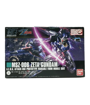 【中古】美品 機動戦士Zガンダム 機動戦士Zガンダム ゼータガンダム ZETAGUNDAM MSZ006 1/144 HG バンダイ プラモデル