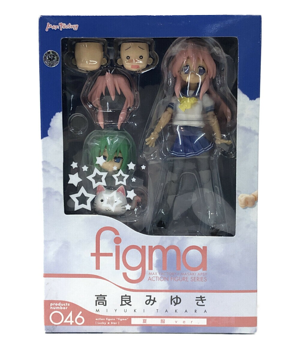 【中古】美品 らきすた figma らきすた 046 高良みゆき 夏服ver. グッドスマイルカンパニー フィギュアのサムネイル