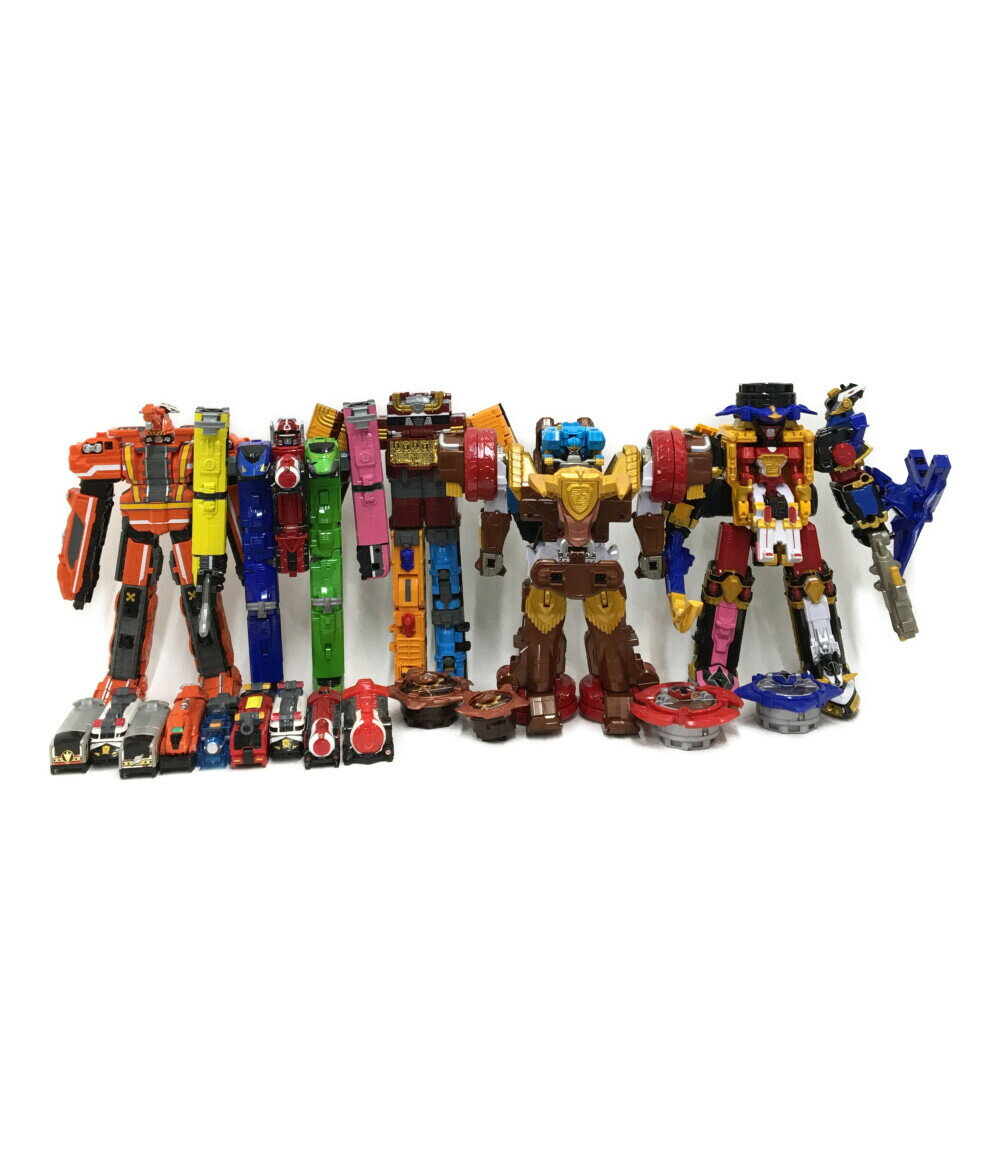 【中古】 戦隊シリーズ 変形玩具 手裏剣戦隊ニンニンジャー＆列車戦隊トッキュージャー 戦隊シリーズ トッキュウオー＆シュケンジン 他 バンダイ おもちゃ・玩具のサムネイル