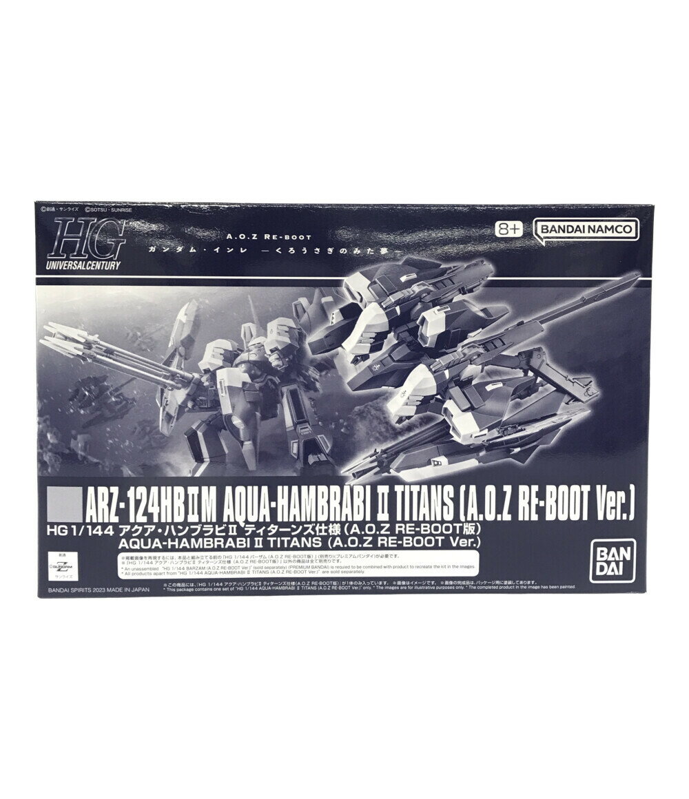 【中古】美品 A.O.Z Re-Boot ガンダム・インレ-くろうさぎのみた夢- A.O.Z Re-Boot ガンダム・インレ-くろうさぎのみた夢- アクア・ハンブラビ2ティターンズ仕様 1/144 HG バンダイスピリッツ プラモデル