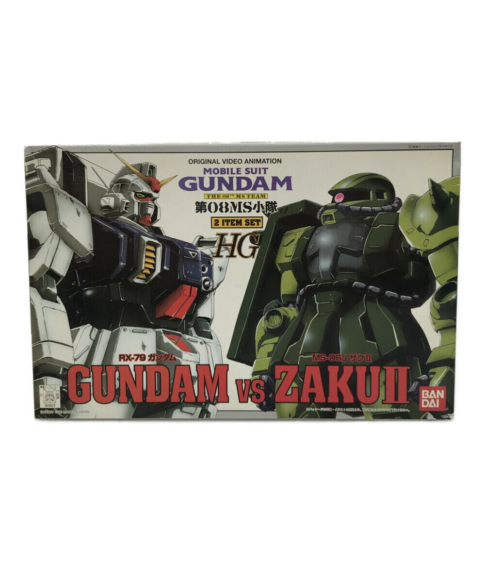 【中古】 機動戦士ガンダム第08MS小隊 機動戦士ガンダム第08MS小隊 RX-79 ガンダム VS MS-06J ザク2 2 ITEM SET 1/144 HG バンダイ プラモデルのサムネイル