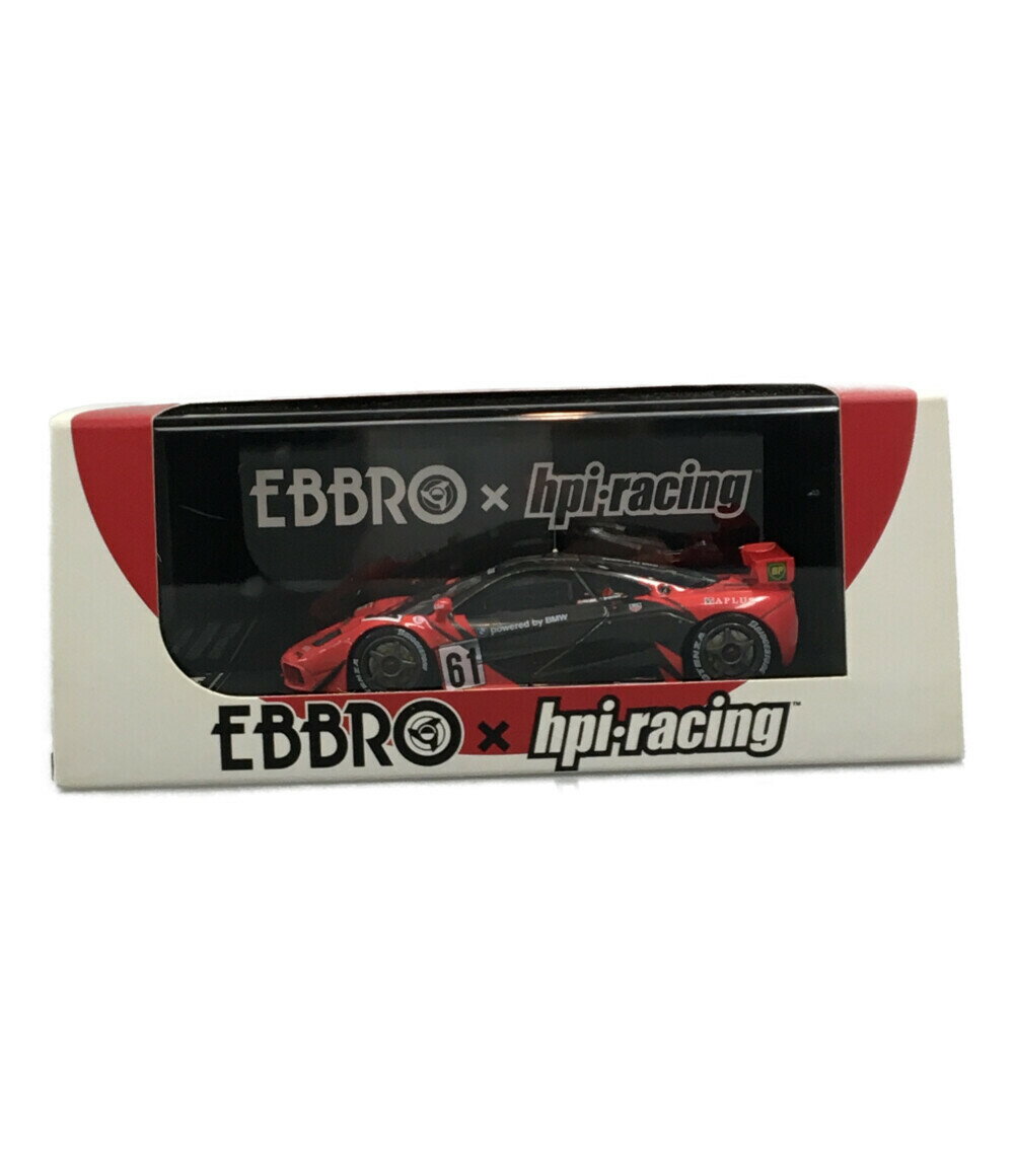 【全品ポイント10倍20日0時～23時59分迄】【中古】美品 EBBRO ミニカー 61.マクラーレン F1 GTR 1996年 JGTC エイチピーアイジャパン ミニカー