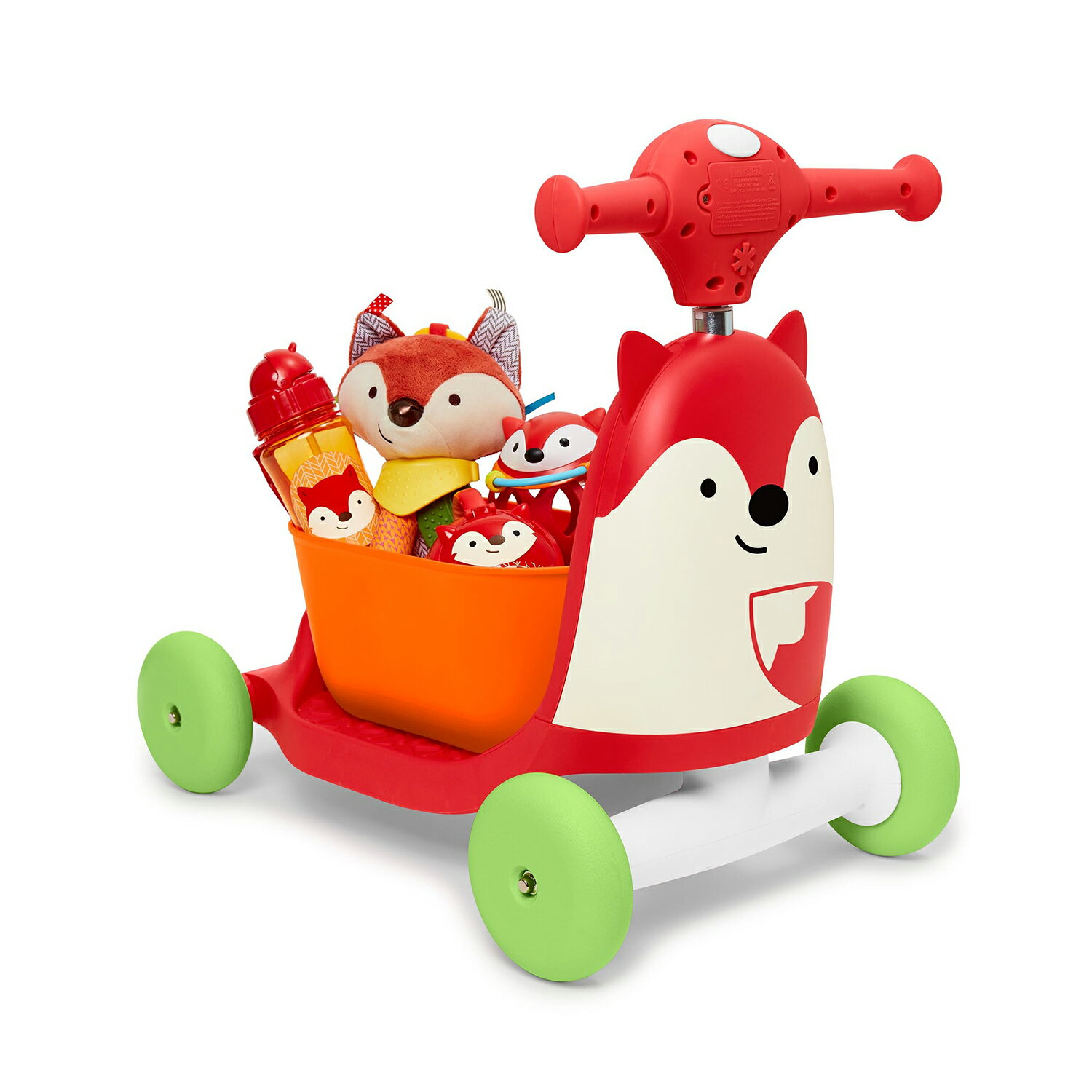 【10%offクーポン対象】【ポイント10倍｜12/3 20:00〜12/11 1:59】【SALE対象】SKIP HOP 3WAYライドオントイ フォックス | 誕生日 乗り物 乗用玩具 おもちゃ 玩具 オモチャ 乗り物 スクーター クリスマス プレゼント ギフト 男の子 女の子 3