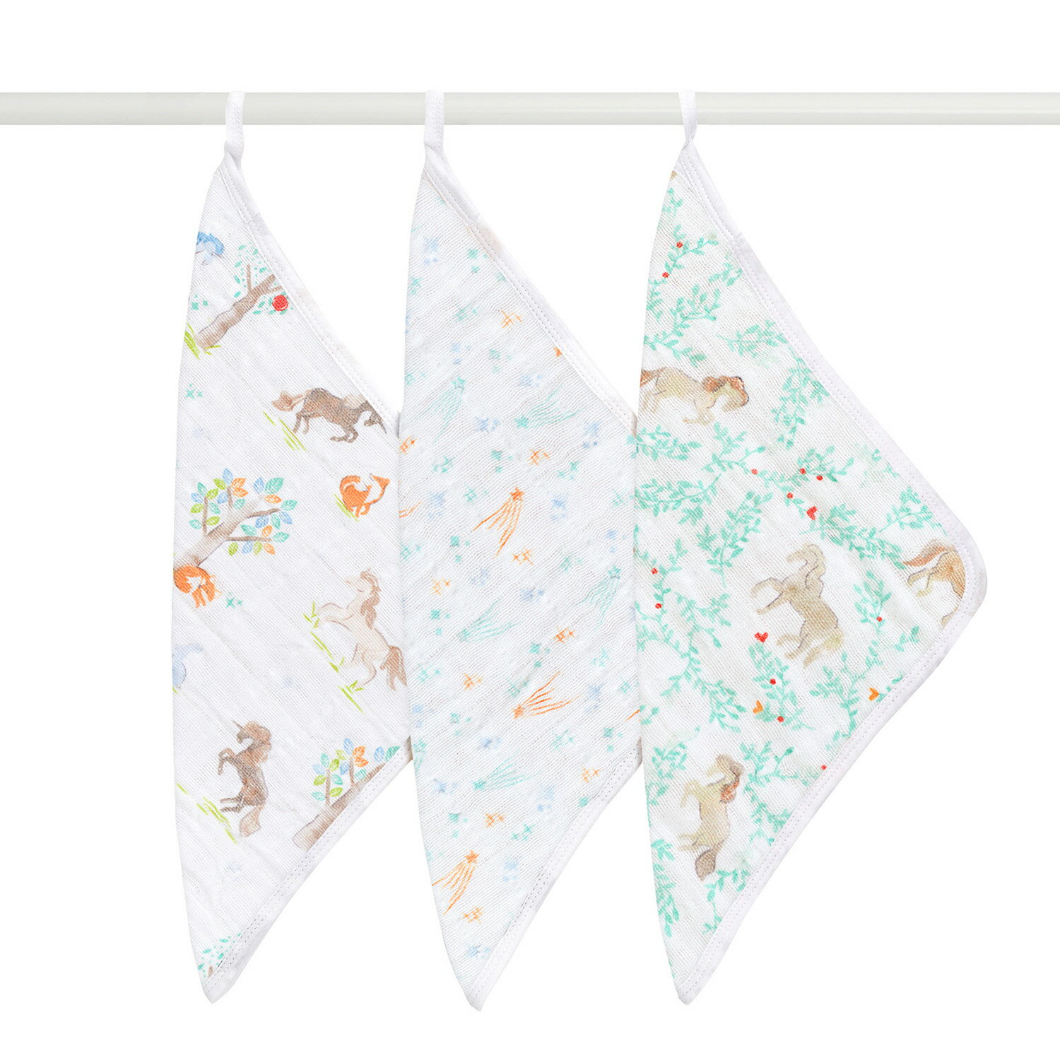 【予約】aden + anais エイデンアンドアネイ ウォッシュクロス イヤーオブザホース・うま 3枚 | 2026年..