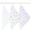 aden + anais エイデンアンドアネイ ウォッシュクロス 3枚セット オーガニック | よだれ拭き ダブルガーゼ ギフト 入園 お風呂 多用途