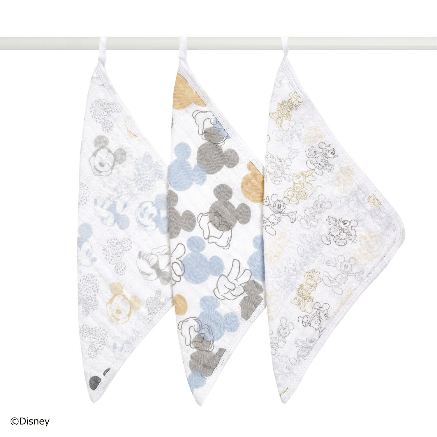 aden + anais エイデンアンドアネイ ウォッシュクロス ディズニーベビーコレクション 3枚セット | コッ..