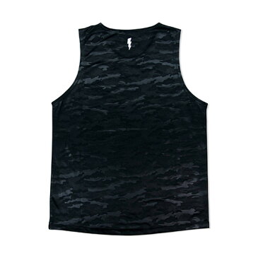 HXB【CAMO EMBOSS MESH TANKTOP】Black　バスケットボール　バスケ　タンクトップ　プラクティス バスケウェア