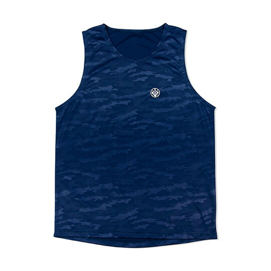 HXB【CAMO EMBOSS MESH TANKTOP】Navy バスケットボール　バスケ　タンクトップ　プラクティス バスケウェア