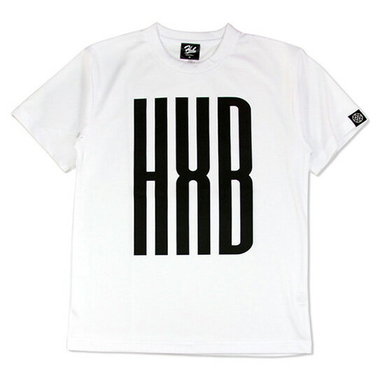 HXB ドライTEE【SLENDER】WHITE×BLACK バスケットボール Tシャツ