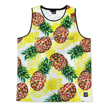 HXB Graphic Mesh Tanktop【PINEAPPLE】バスケットボール　バスケ　タンクトップ　プラティクス　フルーツ　パイナップル