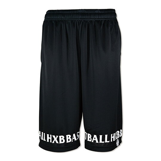 HXB EASY MESH PANTS 【FRIZ】 BLACK/BLACK バスケットボールパンツ　バスパン