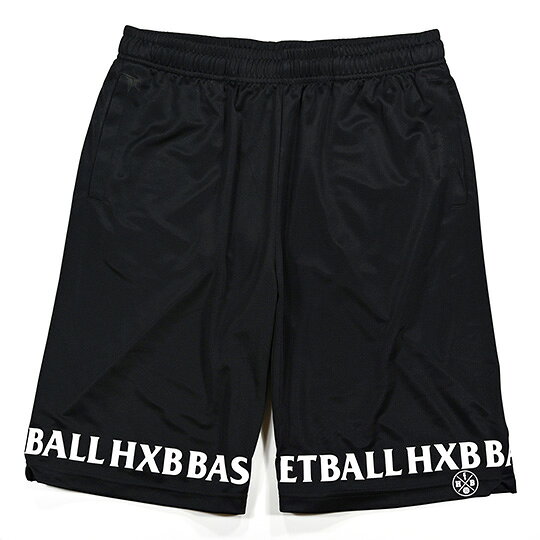HXB EASY MESH PANTS 【FRIZ】 BLACK/BLACK バスケットボールパンツ　バスパン