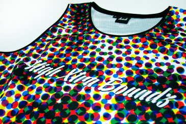 HXB Graphic Mesh Tank【CMYK DOTS】バスケットボール バスケ タンクトップ プラティクス
