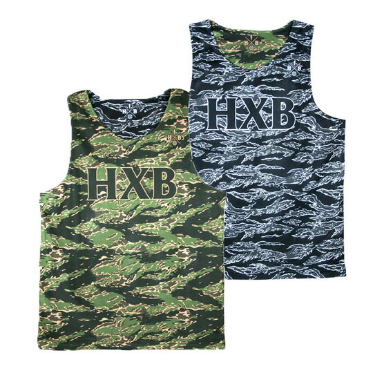 HXB Reversible Mesh Tank【TigerCamo】　バスケットボール　バスケ　タンクトップ　プラティクス カモフラ タイガー カモ 迷彩