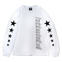 HXB DRY Long Sleeve TeeyShootingStarzWHITE~BLACK oXPbg{[ hCTEE V[eBOX^[