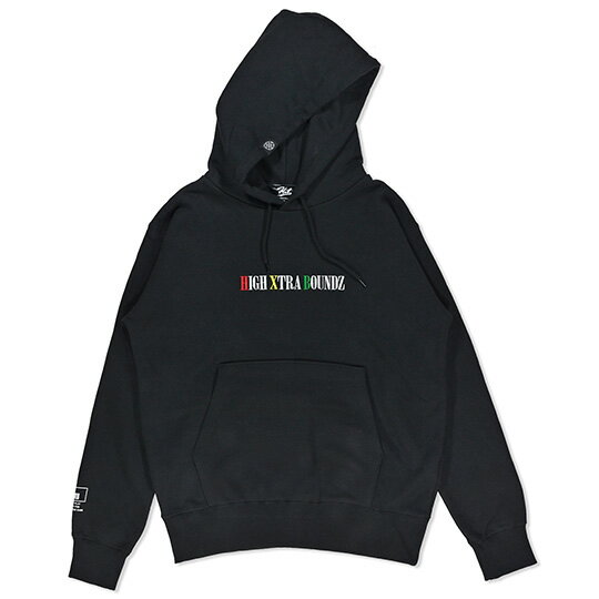 HXB HOODIE  BLACK×RASTA バスケットボール　スウェット パーカ