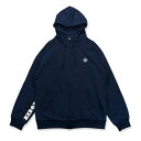 HXB 【SWEAT ZIPUP】 NAVY バスケ バスケットボール ストリートボール　バスケウェア　スウェット セットアップ ネイビー