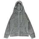 HXB【SILKY BOA HOODIE】GRAY バスケットボール ボアフリース ジップフーディー