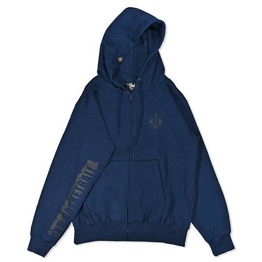 HXB SWEAT ZIP PARKA  NAVY/ネイビー　バスケットボール　スウェットジップアップパーカ