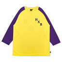 HXB DRY CUTOFF SLEEVE TEE yXOVERz YELLOW/PURPLE oXPbg{[ hCTEE