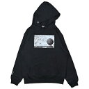 HXB HOODIE【PHOTO BALL】 BLACK×WHITE バスケットボール スウェット フードパーカ