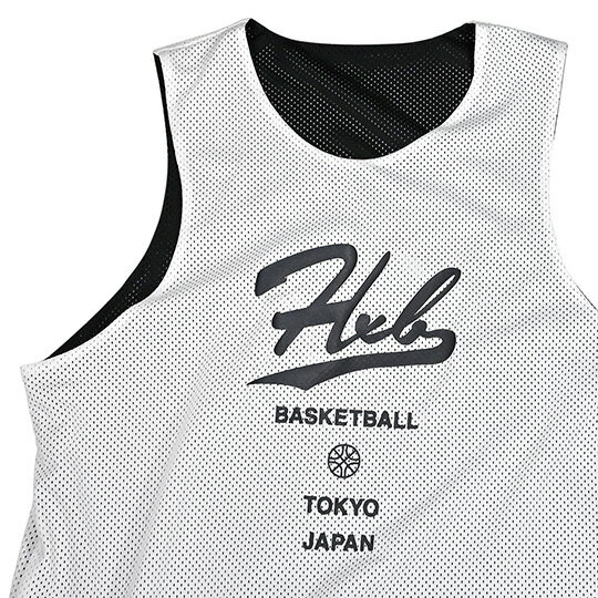 HXB Reversible Tanktop 【Bibmmesh】 BLACK/WHITE バスケットボール リバーシブル ビブス タンクトップ 3