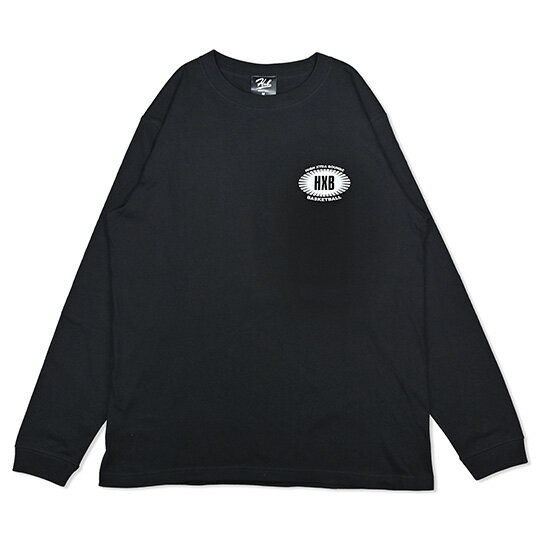 Rakuten - HXB コットン ロンTEE 【CORE】 BLACK×WHITE　バスケットボール コットン ロンTEE
