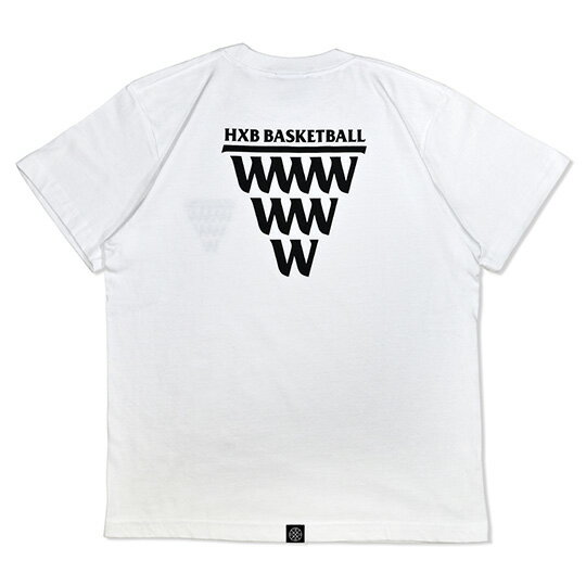 HXB コットンTEE 【WWW】 WHITE×BLACK バスケットボール Tシャツ 2