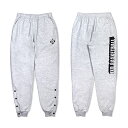 HXB SWEAT PANTS【QUICKLY】HEATHER GRAY×BLACK バスケットボール 裾ボタン付き スウェットパンツ