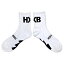 HXB "GOOD LUCK SOCKS" 【MID LOGO】 WHITE×BLACK バスケットボール グッドラック ソックス 靴下