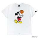 Mickey ミッキー / HXBバスケットボール ドライTシャツ / ホワイト×フルカラー / Disney 公式 オフィシャル ディズニーコレクション