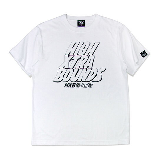 HXB×RAGELOW 【HIGH XTRA BOUNDS】 コットンTEE ホワイト / バスケットボール　バスケ シャツ Tシャツ バスケットボールウェア 1