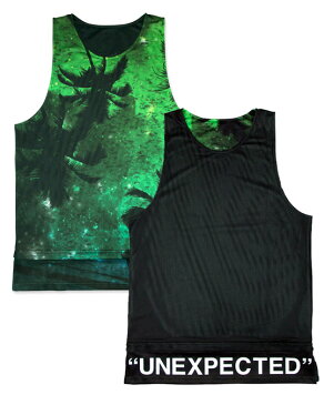 hxalive “unexpected”Reversible Layered Tank【Parm Tree】タンクトップ　バスケ　バスケットボール リバーシブル　アライブ　サーフ 湯川正人 ALIVE HXB