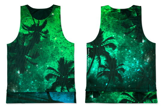 hxalive “unexpected”Reversible Layered Tank【Parm Tree】タンクトップ　バスケ　バスケットボール リバーシブル　アライブ　サーフ 湯川正人 ALIVE HXB